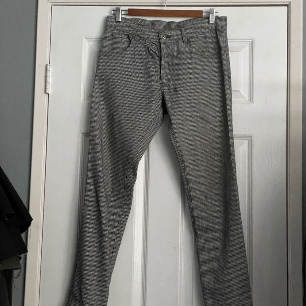 KSUBI hound tooth navywhite jeans